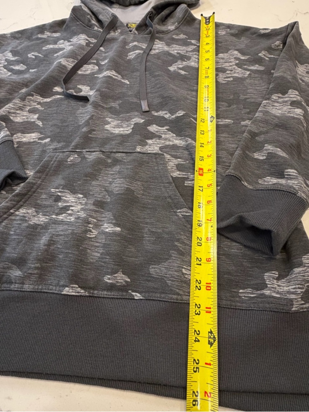 Athletic Works Gray Camouflage Pullover Hoodie 12-14 - Picture 6 of 11